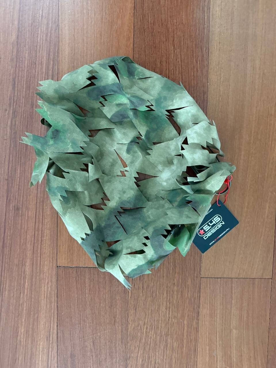 Russian 5.45 DESIGN Leaf Helmet Cover - A-TACS FG Moss Camouflage