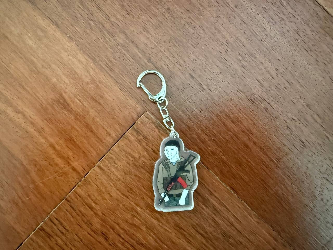 Meme Tactical Soldier Keychain - Easy Attachment to Keys or Gear