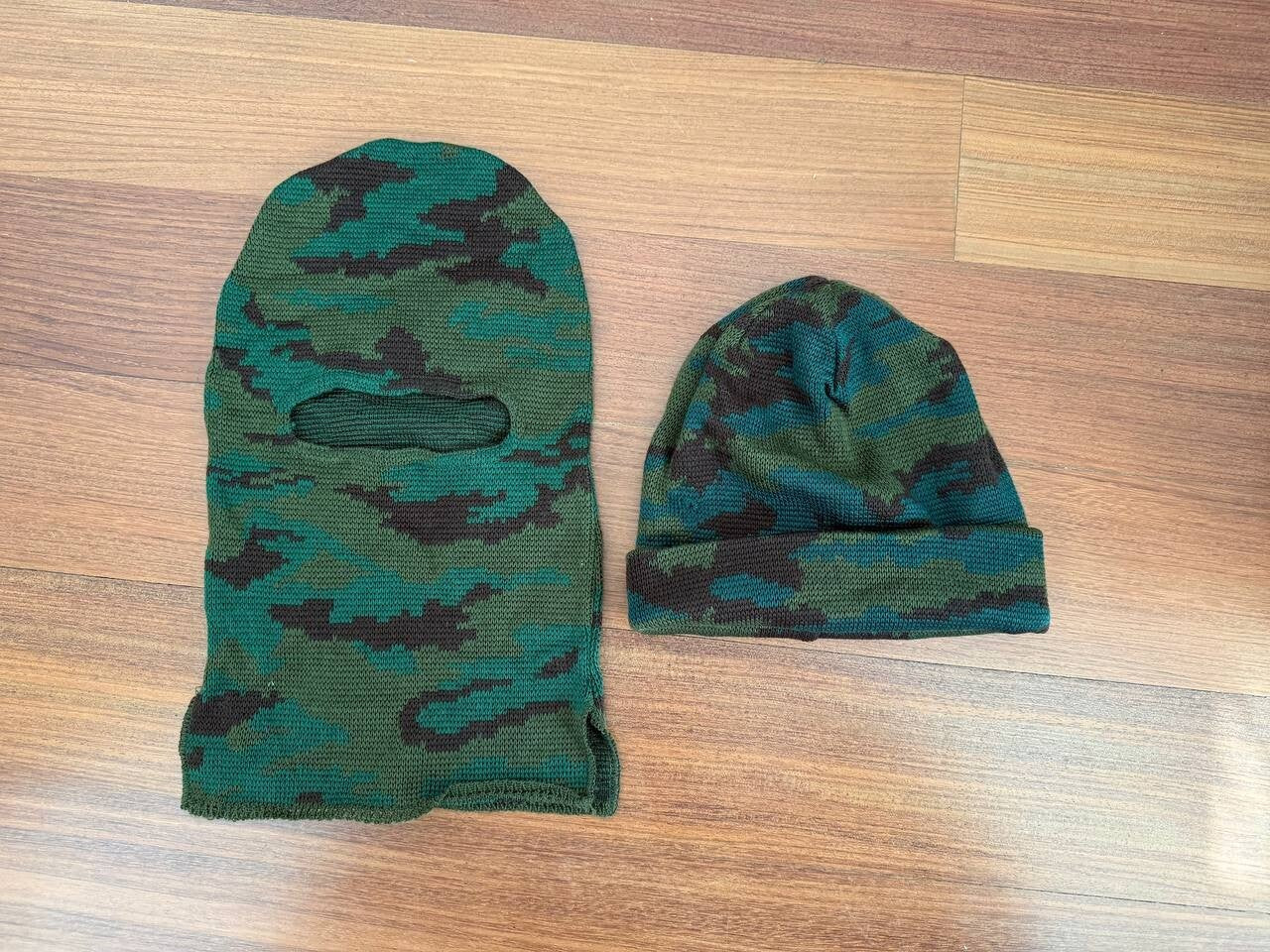 Chechenka Set - Camouflage Balaclava and Beanie, Bundle of 2 - Tanki Store hat + balaclava (Image 1)