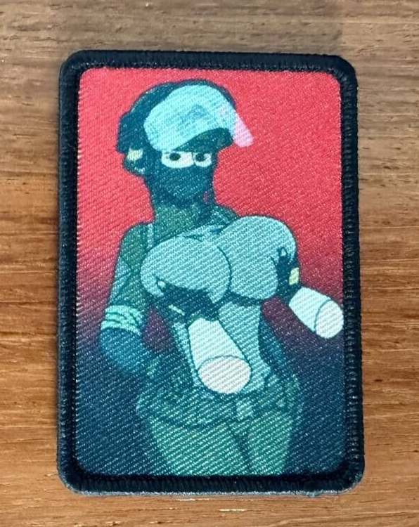Tactical Russian Military Patch Girl Soldier Design by Korps Vyshivaniya