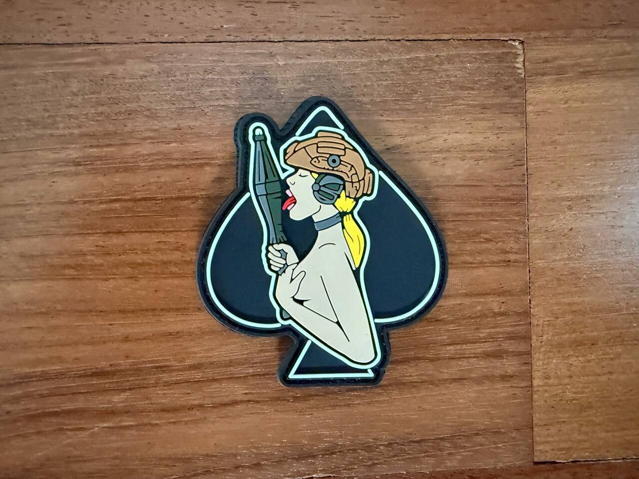 "Ace of Spades Girl" Military Morale Badge - Russian Tactical Patch
