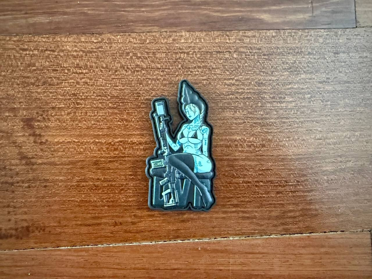 Anime Girl with Gun Morale Badge - Russian Army Military Patch