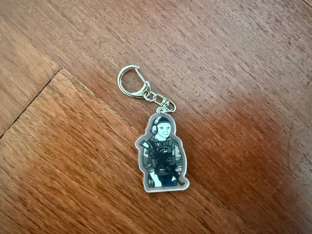 Meme Tactical Soldier Keychain - Easy Attachment to Keys or Gear