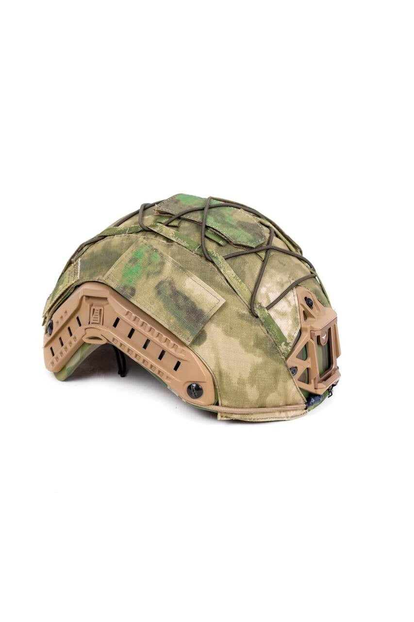 ATACS Camouflage Helmet Cover - FAST Helmets - Size L/M