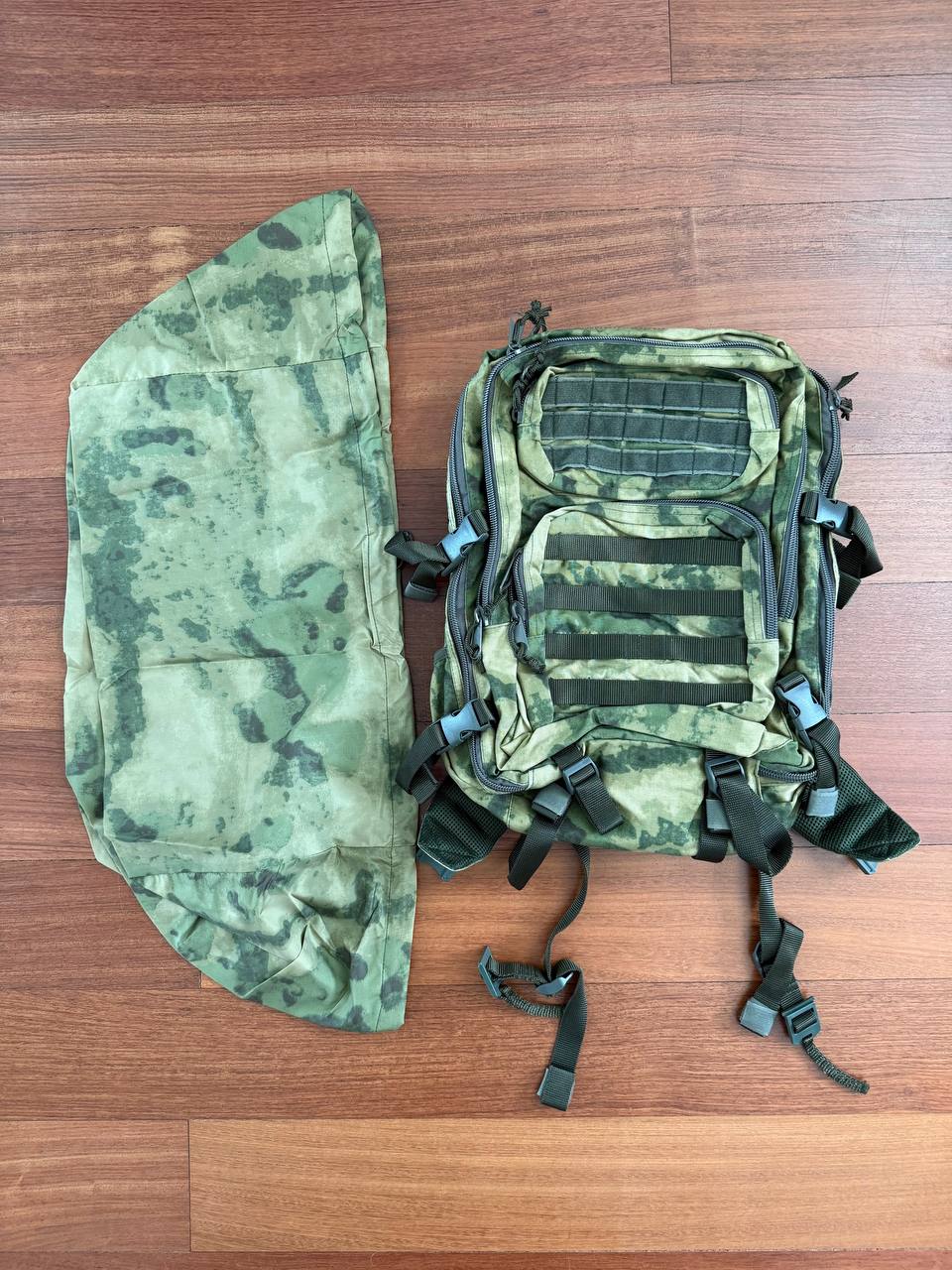 Russian BSHF 30L ATACS/Moss Camo Raid Backpack with Cover