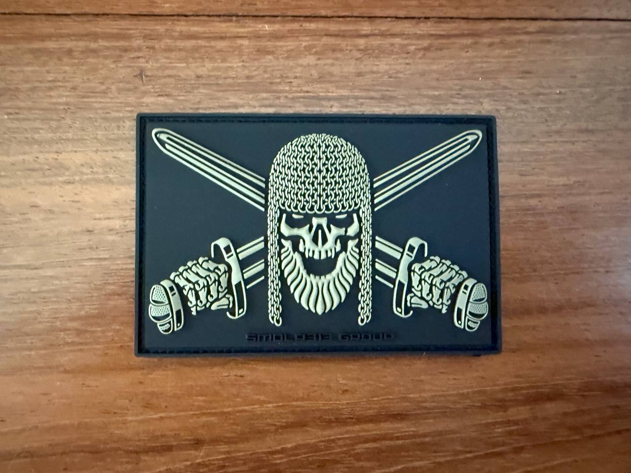 Russian Smola313 Group Viking Skull with Crossed Swords - Military Patch