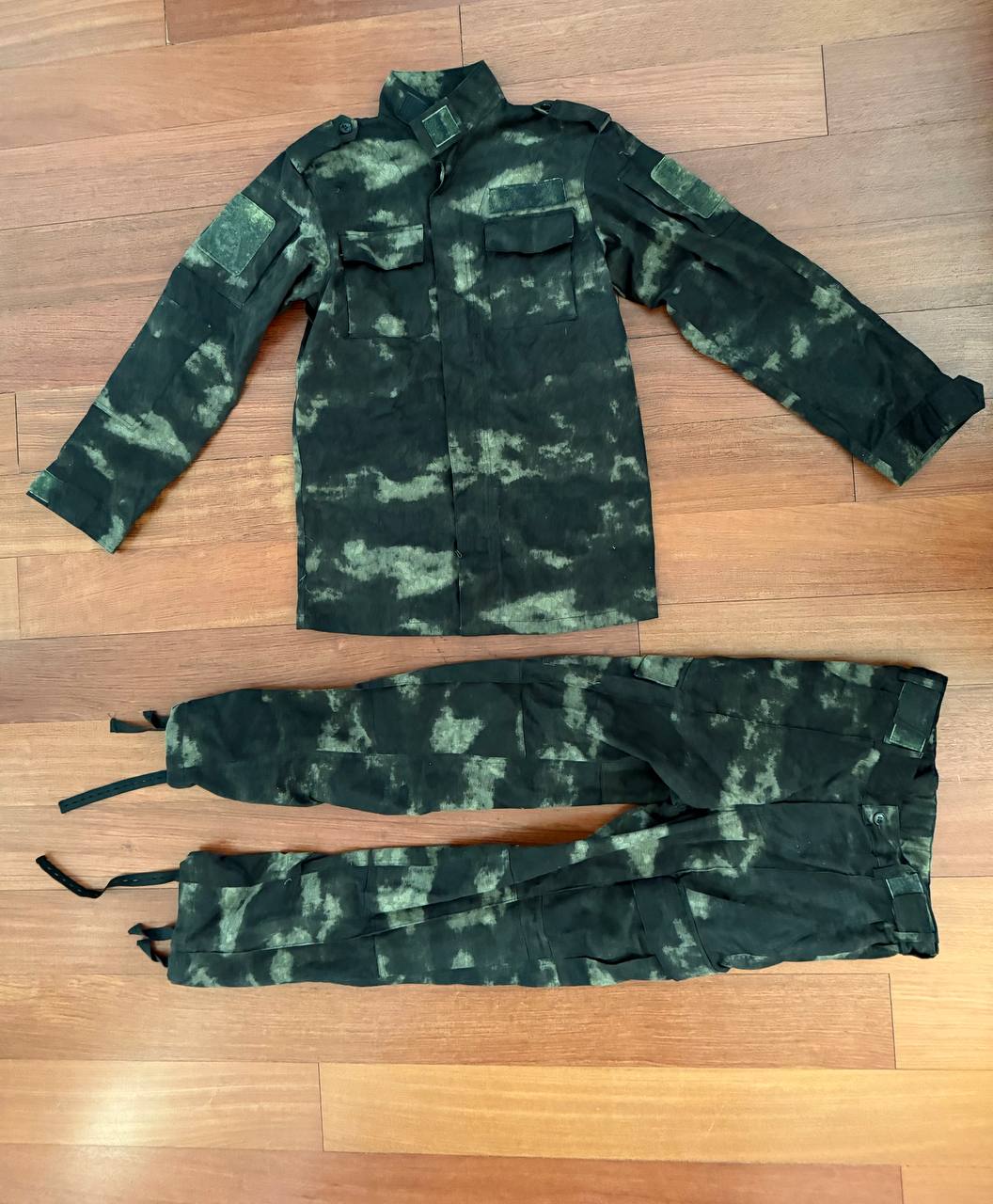Russian SOBR Rosgvardia Black Moss Camo Summer Combat Suit - Size 48-5