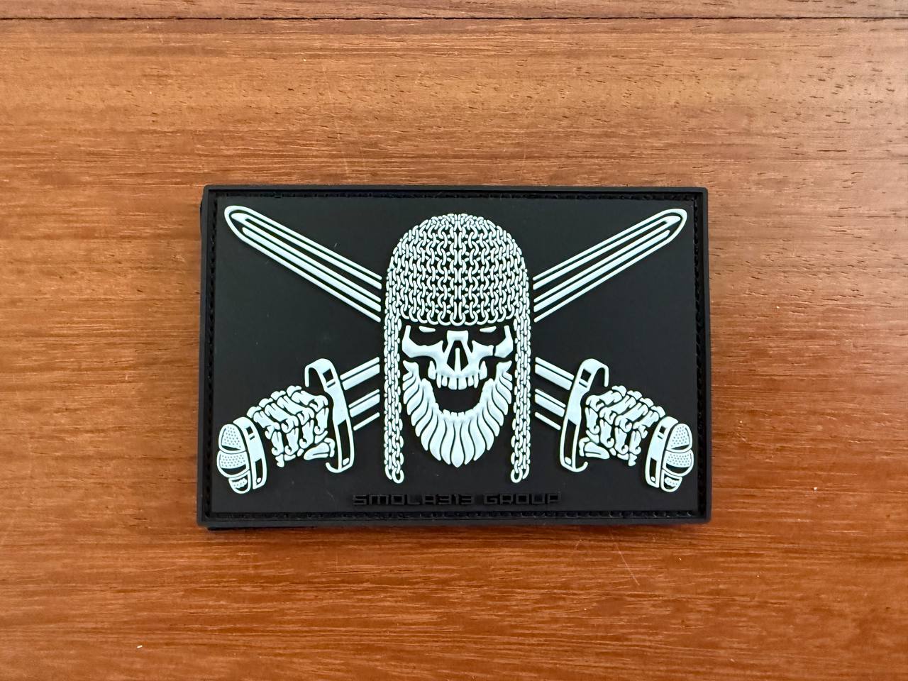 Russian Smola313 Group Viking Skull with Crossed Swords - Military Patch
