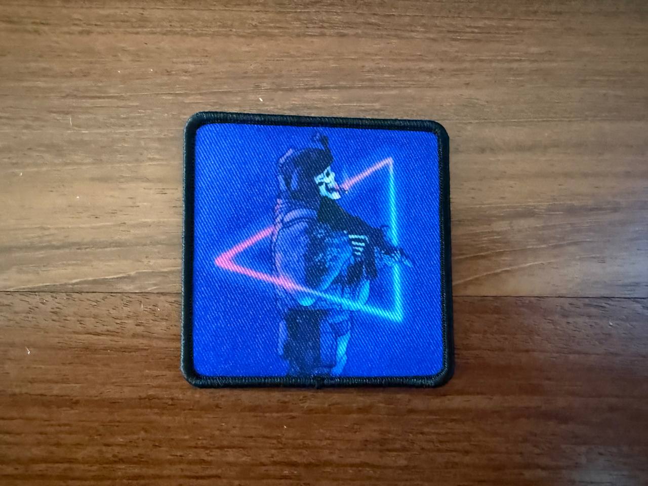 Russian Neon Skull Soldier Badge - Military Patch