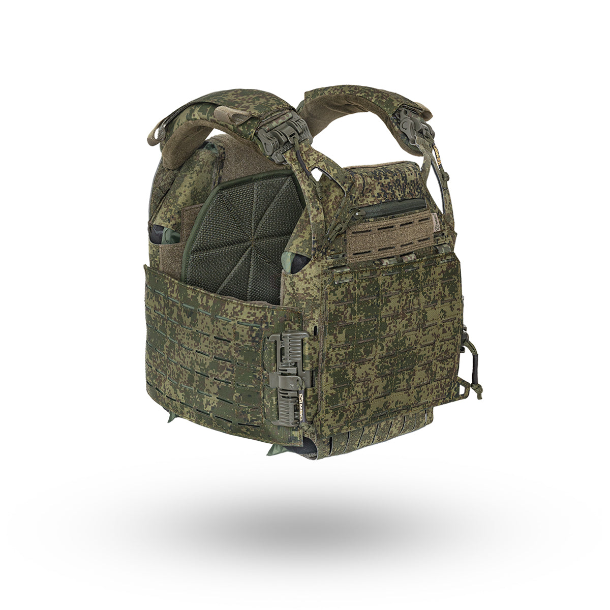 Russian MBC Gear Phantom Type 2 Plate Carrier - EMR Digital Flora - Size M displayed on a white background, featuring advanced tactical design and durable camouflage suitable for Russian surplus gear enthusiasts.