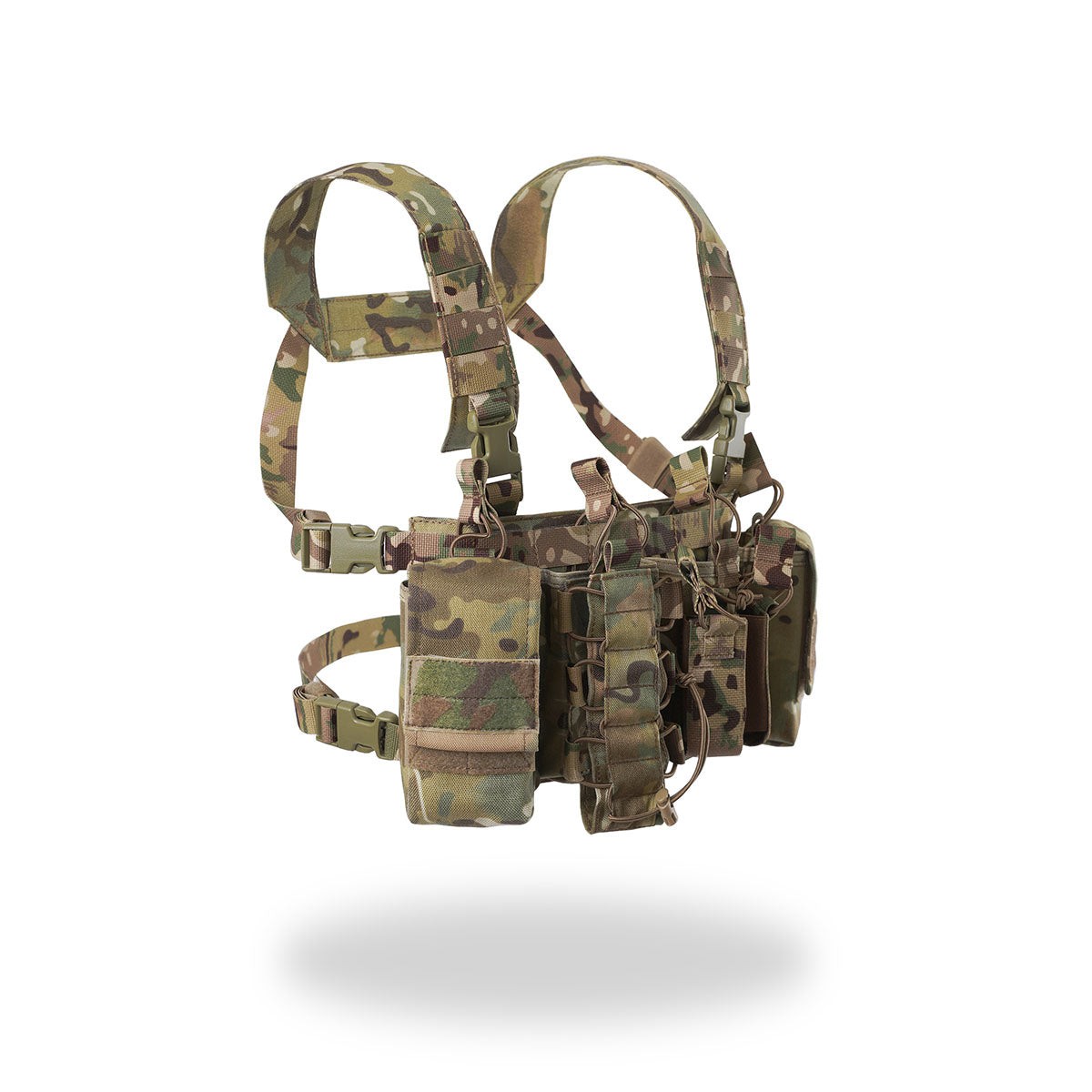 Russian MBC Gear - "D3" Tactical Chest Rig - Multicam in a durable multicam pattern with adjustable straps and multiple pouches for carrying tactical equipment, showcasing Russian surplus design.