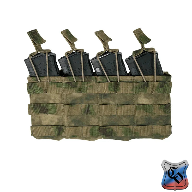 Preorder: Russian SSO AKM 4 MOLLE Quad AK Magazine Pouch - Open Top
