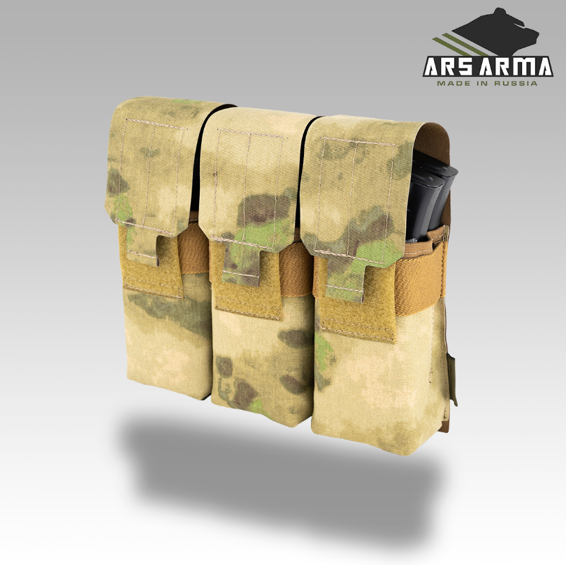 Russian Ars Arma 6x AK Mag Pouch Flap LC - ATACS Camo