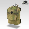Russian Ars Arma A-25 Cassette 2.0 Medium LC Medical Pouch - ATACS FG in camouflage pattern with black medical cross symbol, designed for tactical and medical use.