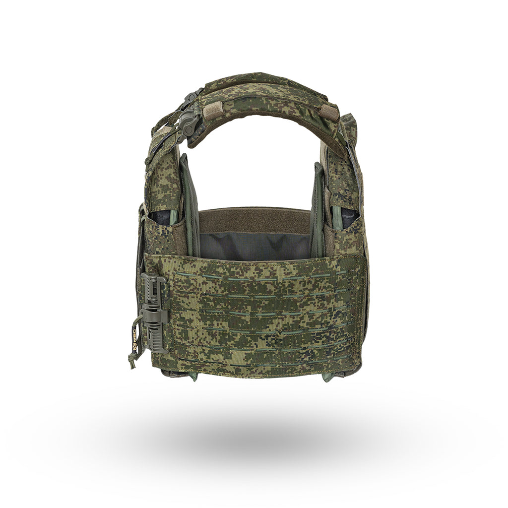 Russian MBC Gear Phantom Type 2 Plate Carrier in EMR Digital Flora pattern, size M, designed with durable materials and tactical features for Russian surplus gear enthusiasts.
