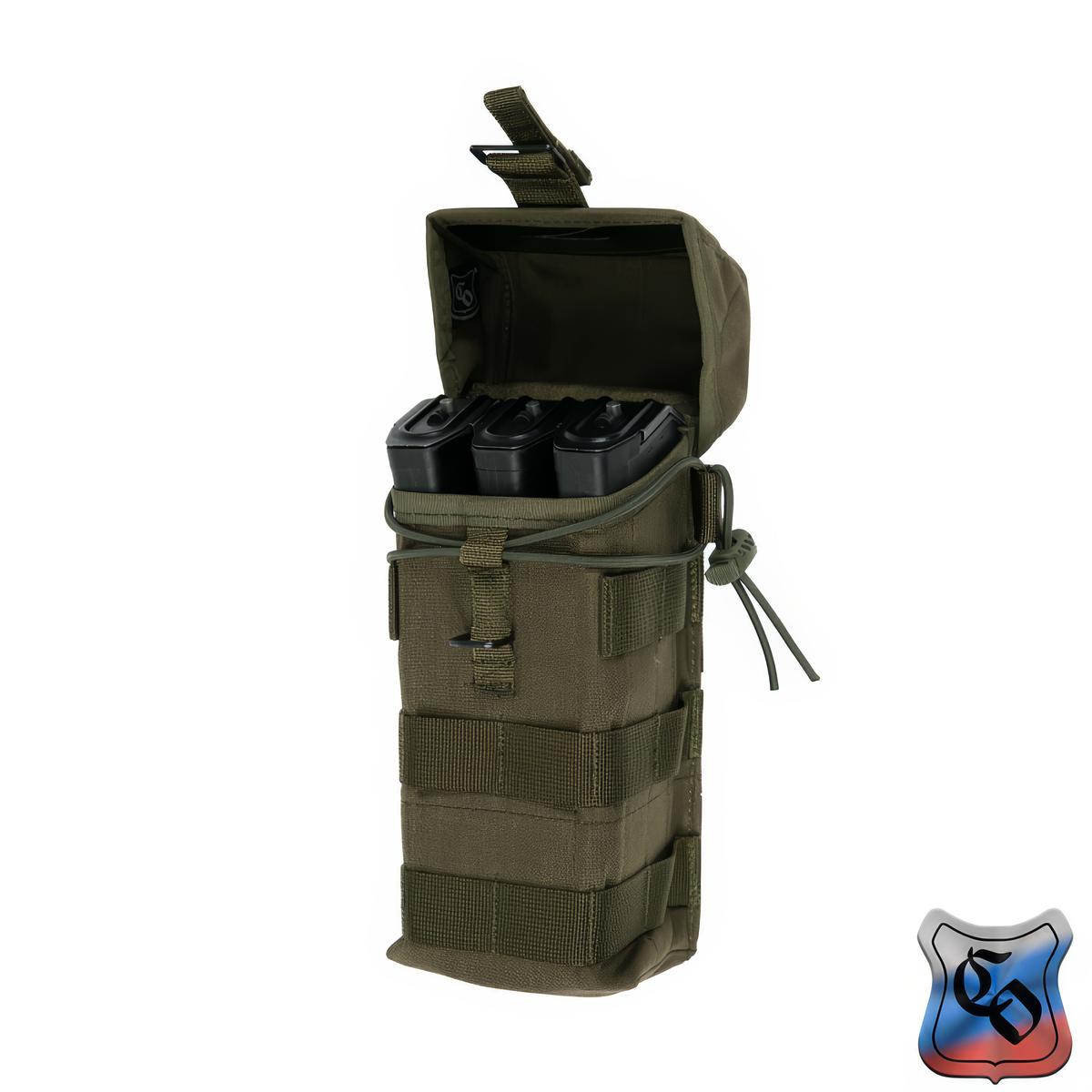 Preorder: Russian SSO AK 2 MOLLE Double AK Magazine Pouch With Silent Closure