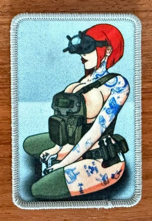 Tactical Pin-Up Girl Military Patch by Korps Vyshivaniya