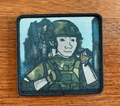 Cartoon Soldier Russian Military Patch by Korpus Vyshivaniya