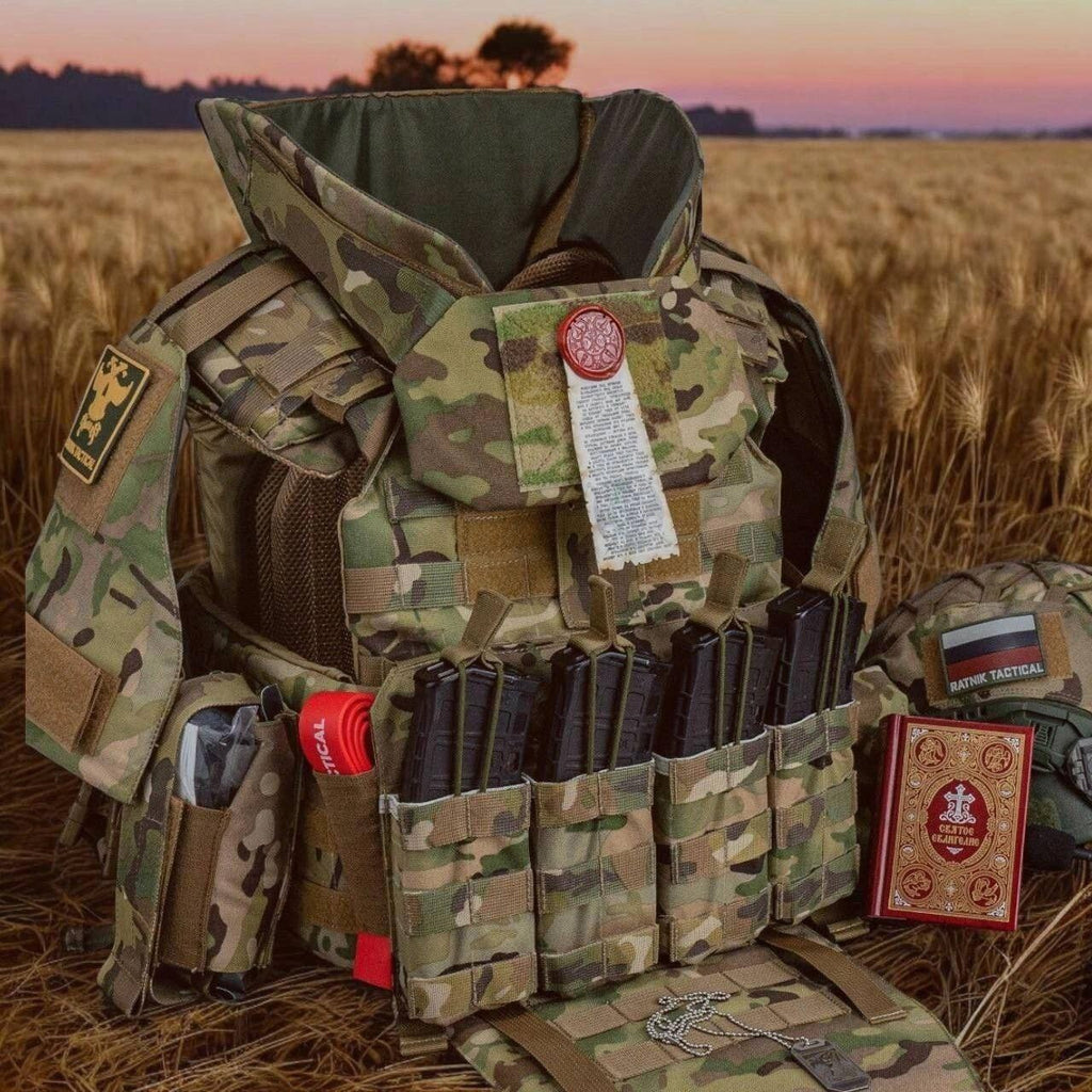 Ratnik Tactical Purity Seal - 20х7 cm - Psalm 90 Text - Blessed in Cathedral