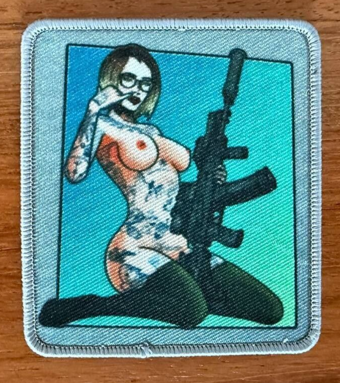 Tactical Pin-Up Girl Russian Military Patch by Korps Vyshivaniya