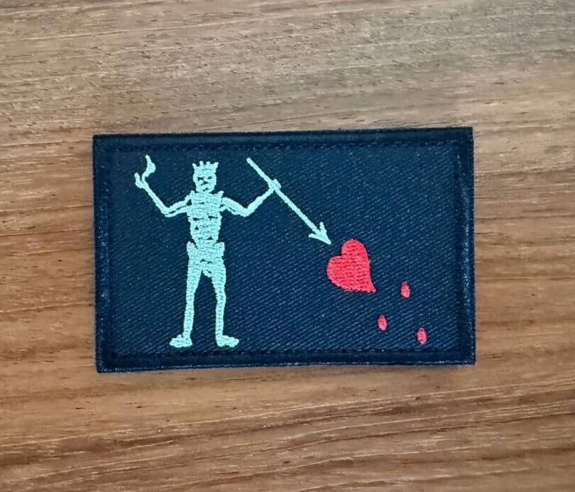 Pirate Skeleton & Heart Strike Russian Tactical Military Patch