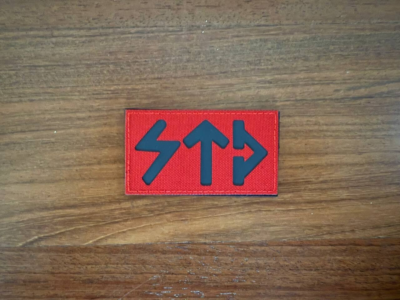 Slavic Symbols on Red Background Design - Russian Army Military Patch