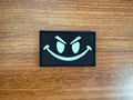 Russian Tactical Mischievous Smiley Face - Black Morale Badge