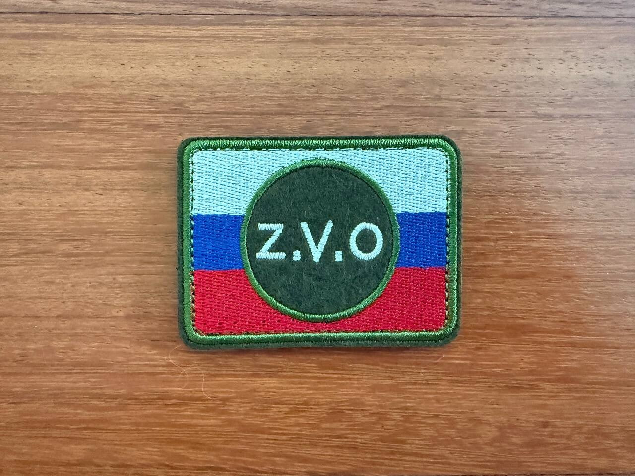 Russian Tricolor ZVO Tactical Badge  -  Army Military Patch