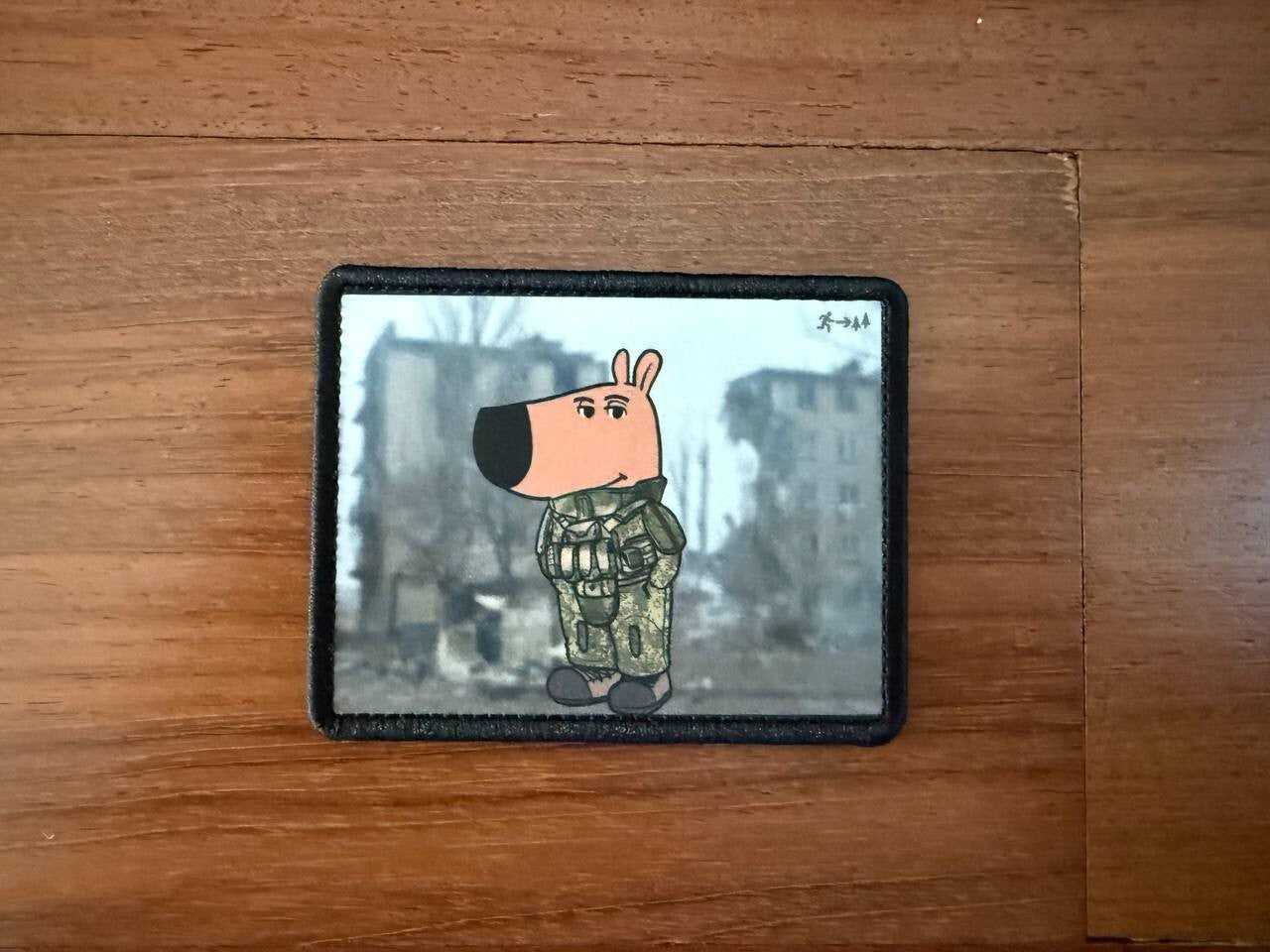 Meme Dog in Military Gear Badge - Russian Tactical Patch by Embroidery Corps - Embroidery Corps patch (Image 1)