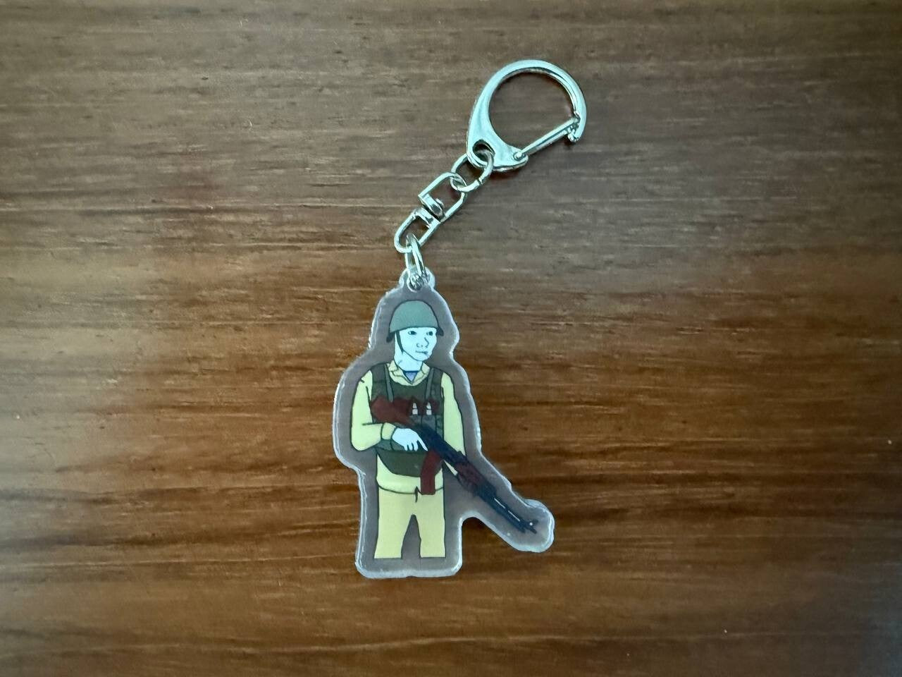 Meme Tactical Soldier Keychain - Easy Attachment to Keys or Gear