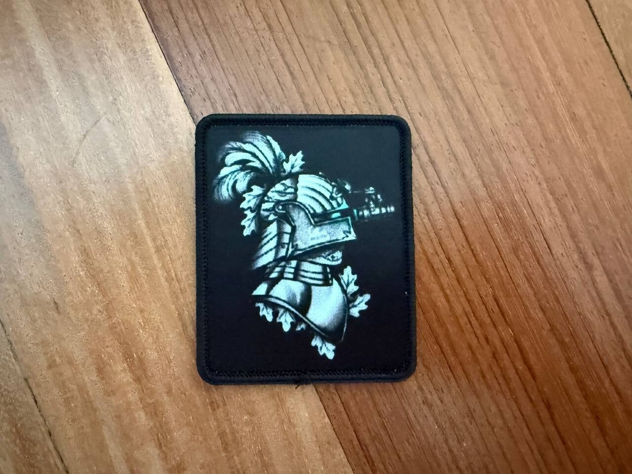 Medieval Knight Helmet Morale Badge - Russian Army Military Patch