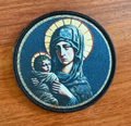 Orthodox Mother of God Mary Icon-Inspired Badge - Russian Military Patch