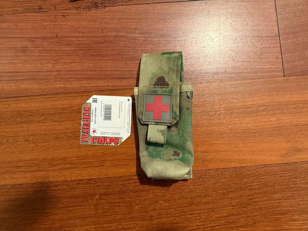 Russian SRVV TQ Pouch - ATACS FG Camouflage - Tourniquet Holder