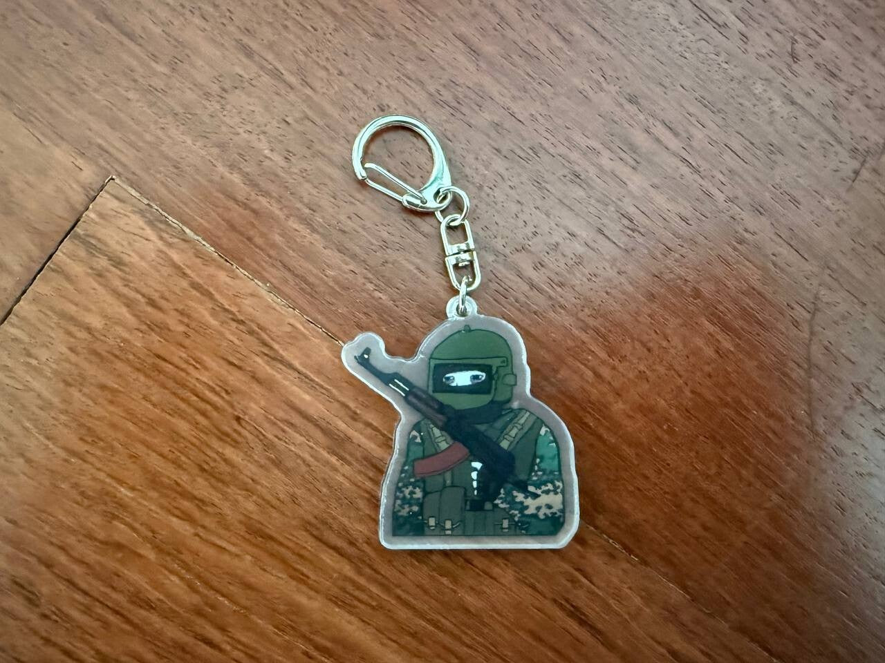 Meme Tactical Soldier Keychain - Easy Attachment to Keys or Gear