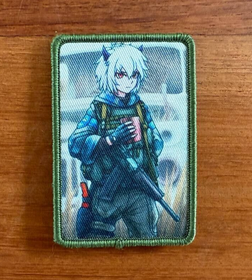 Anime Character Design Russian Military Patch by Korpus Vyshivaniya