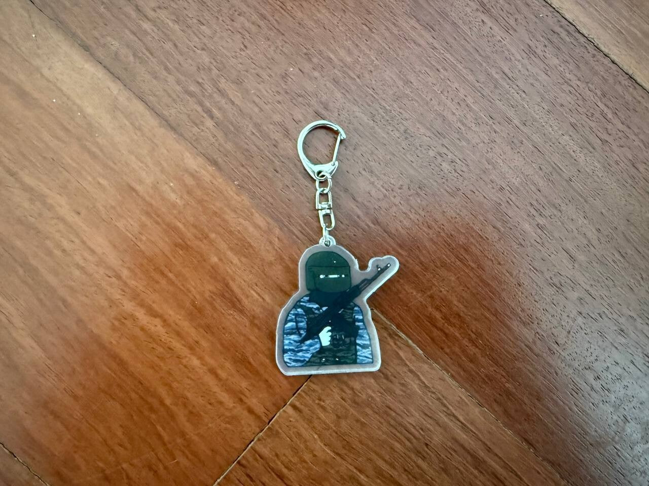 Meme Tactical Soldier Keychain - Easy Attachment to Keys or Gear