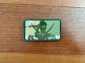 Russian Pirate Skull Patch - Camouflage Background - Military Badge