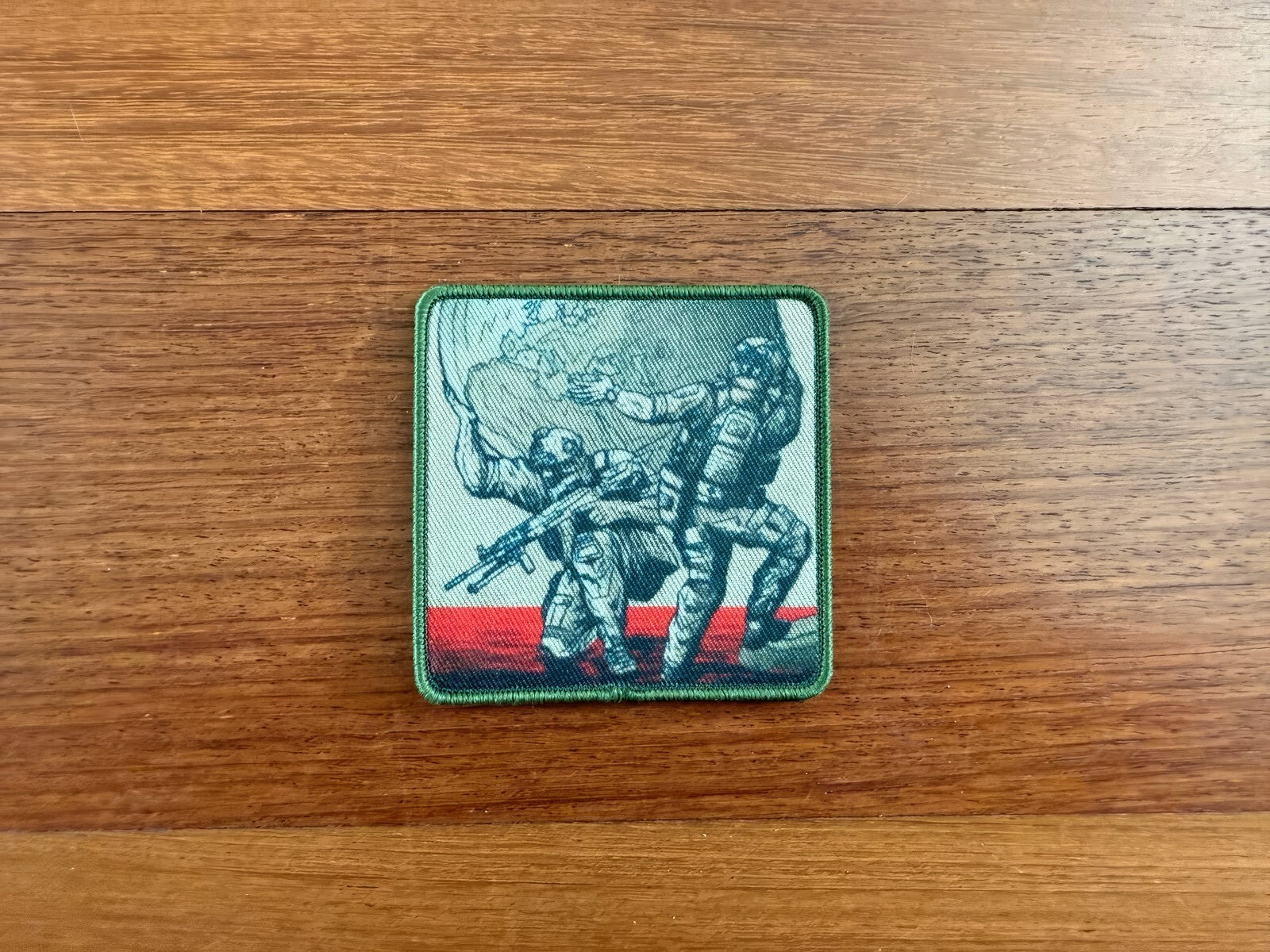 Russian Soldiers and Earth - Tactical Morale Patch - Military Badge