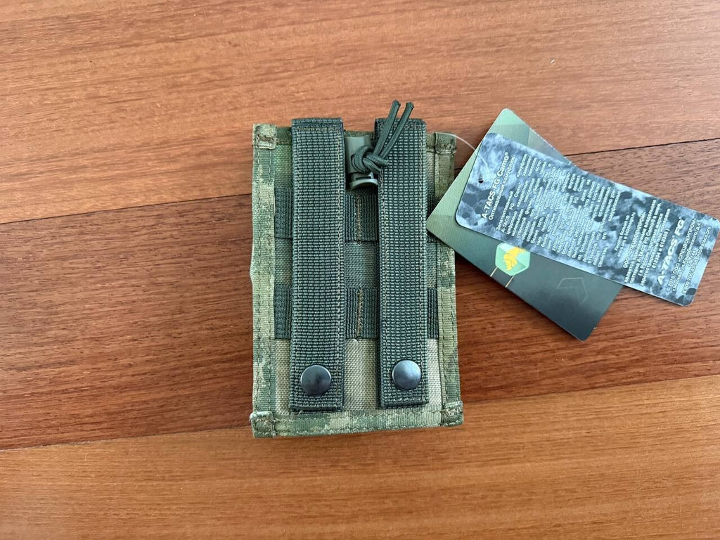 Russian Army Ana Tactical Radio Pouch - ATACS/Moss Camo - MOLLE
