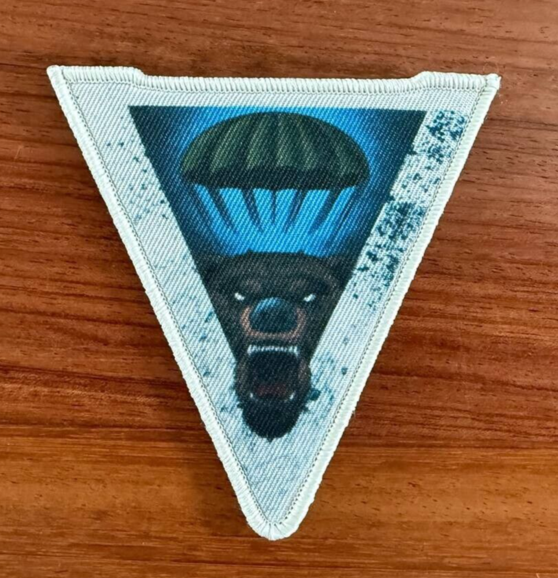 VDV Badge with Bear Paratrooper - Russian Military Patch by Korpus Vyshivaniya