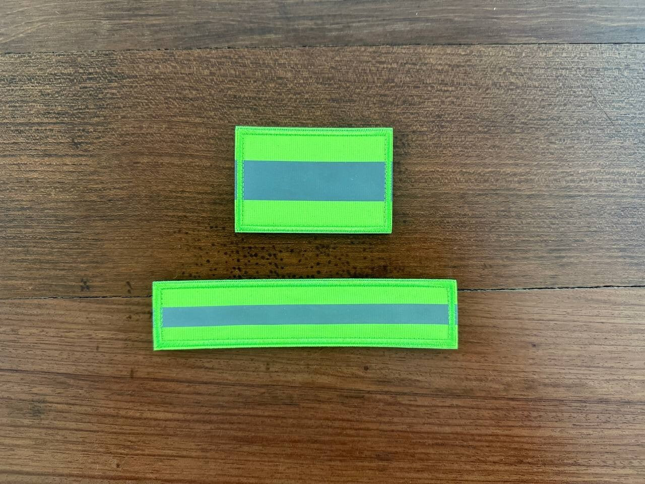 Russian Set of 2 High Visibility Identification Patches - Neon Green