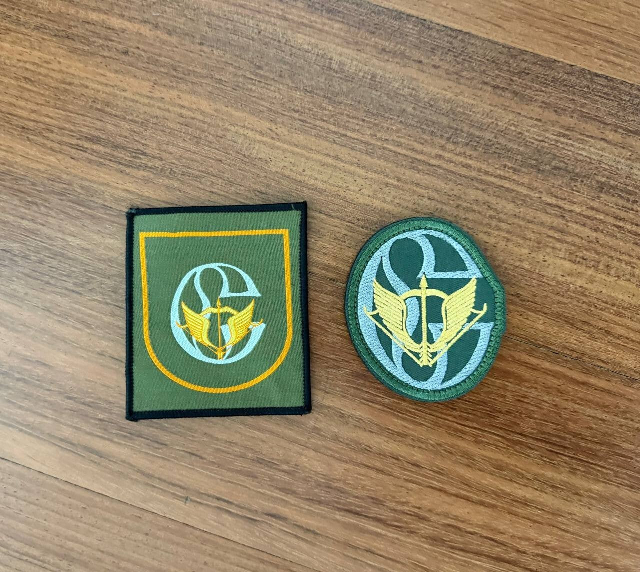 Set of 2 Russian FSB Badges - Sword and Wings - Military Patches Bundle
