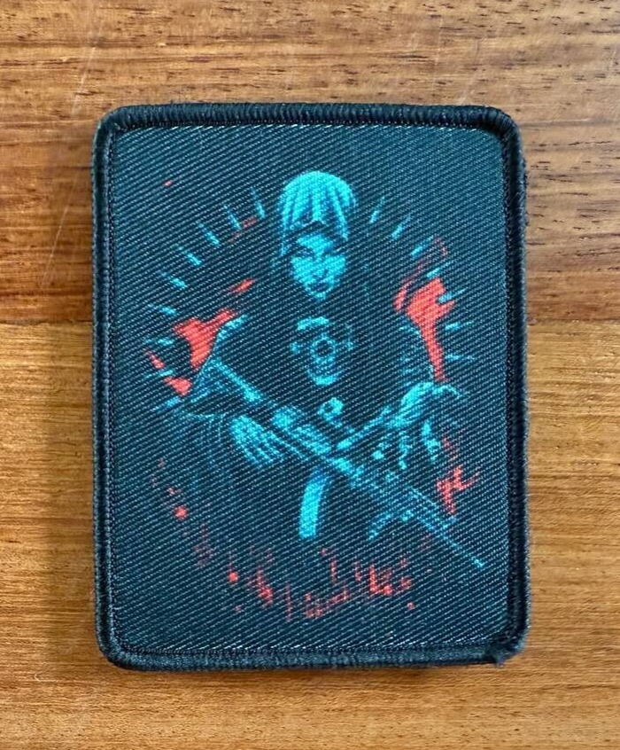 Fiery Warrior Morale Badge - Russian Military Patch by Korpus Vyshivaniya