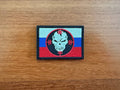 Russian Tricolor with Skull Tactical Badge  -  Army Military Patch