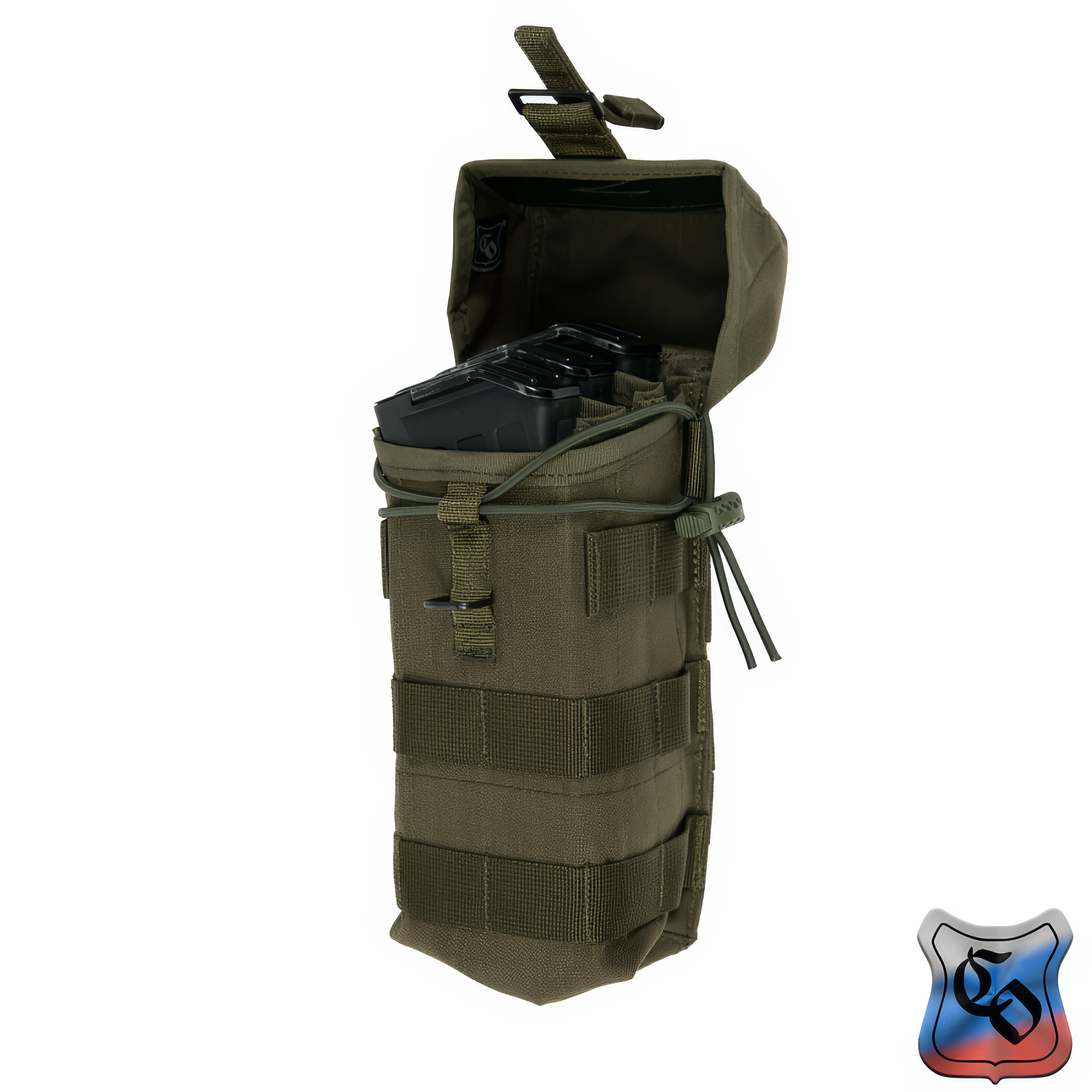 Preorder: Russian SSO AK 2 MOLLE Double AK Magazine Pouch With Silent Closure