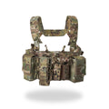 Russian MBC Gear - "D3" Tactical Chest Rig - Multicam featuring multiple storage pouches in a durable camouflage pattern designed for tactical use and load bearing.
