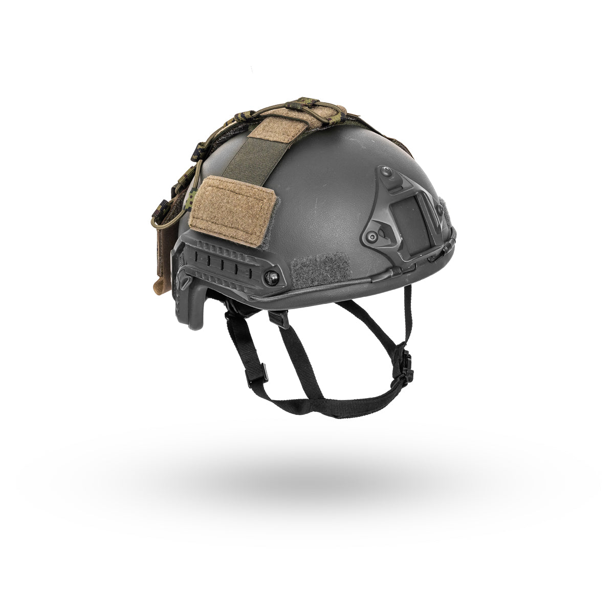 Russian MBC Gear - Universal Helmet Module - EMR (Digital Flora) shown in dark color with adjustable straps and mounting points for accessories, reflecting Russian surplus tactical design.