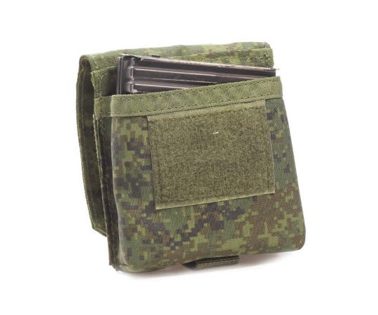 Russian Wartech MP-114 Double SVD Magazine Pouch - EMR Camo