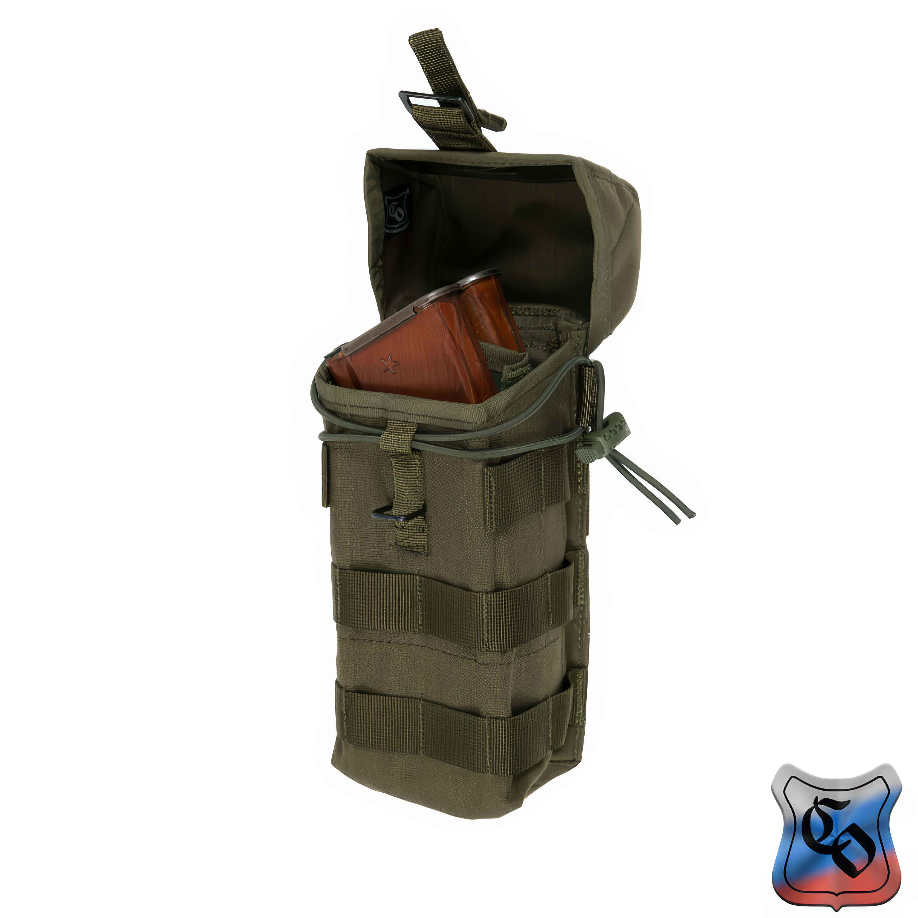 Preorder: Russian SSO AK 2 MOLLE Double AK Magazine Pouch With Silent Closure