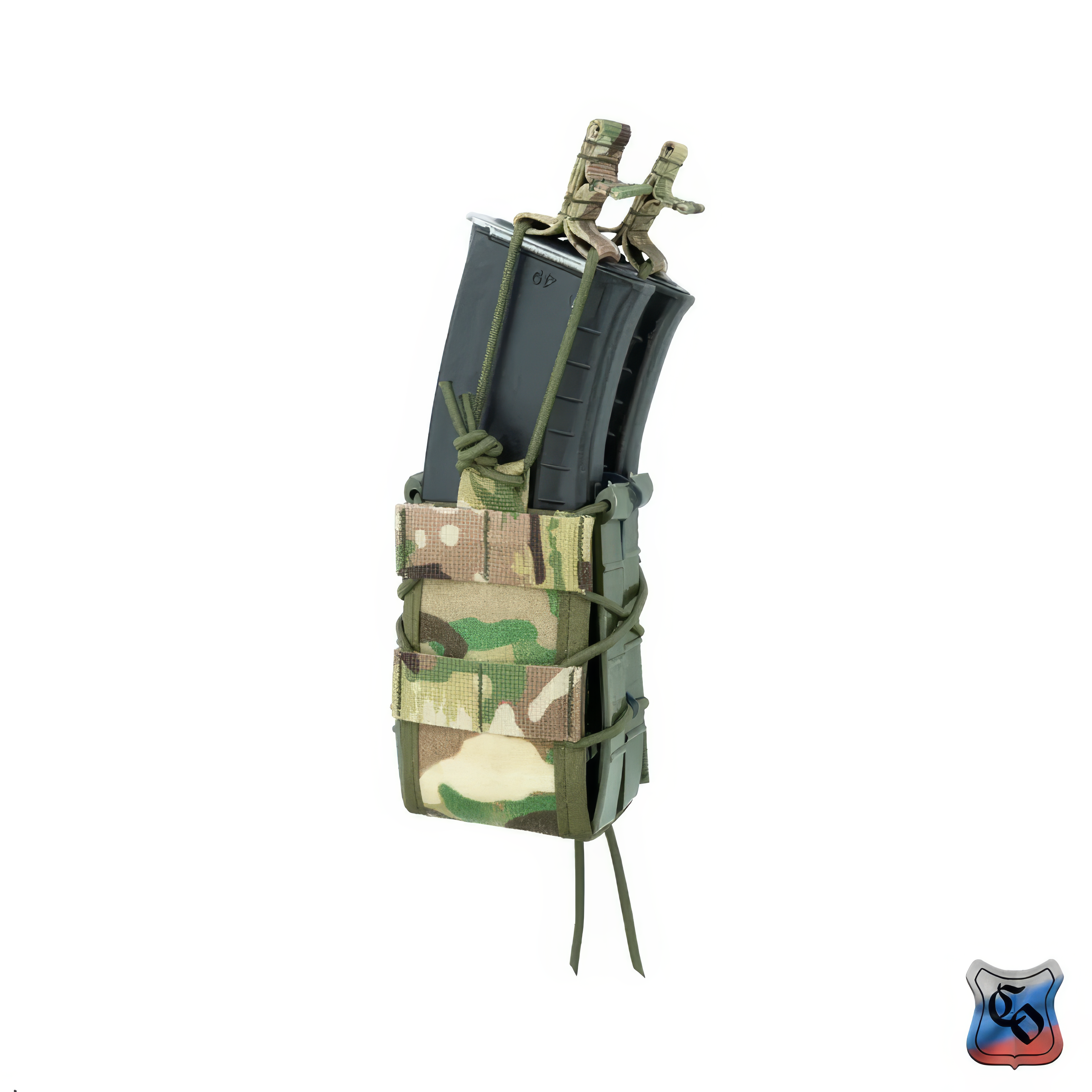 Preorder: Russian SSO AKM 2 RAID MOLLE Double AK Magazine Pouch - Open Top with Tensioner